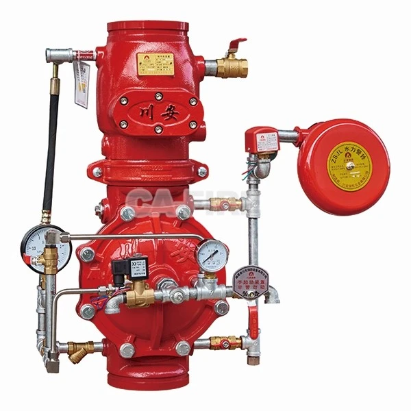 Grooved pre-action alarm valve
