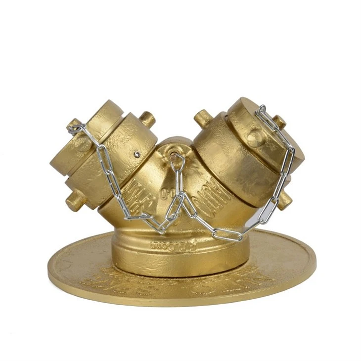 Iron Siamese Connection Clapper Valve