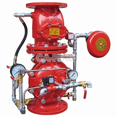 Vorgesteuertes automatisches Alarmventil. Vorgesteuertes Feueralarmventil